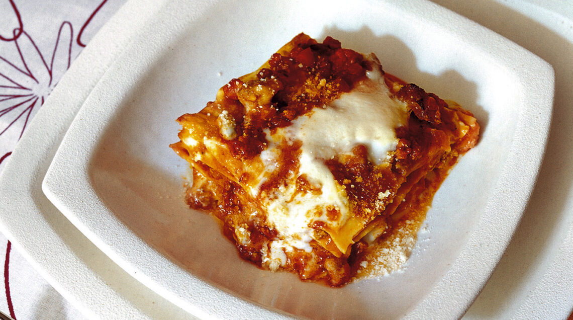 Lasagne con ragù di carni miste