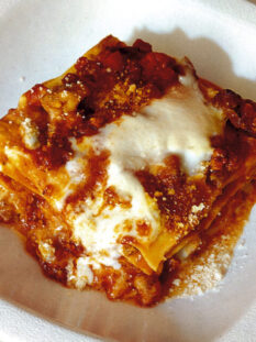 Lasagne con ragù di carni miste