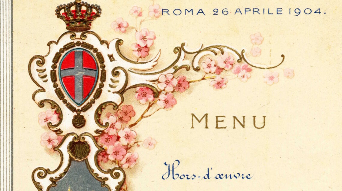 Roma, 26 aprile 1904 – Colazione di Vittorio Emanuele III con il presidente francese Loubet