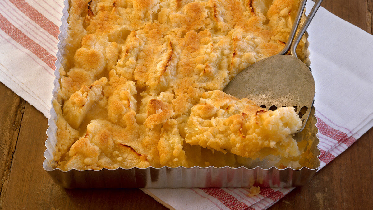 Crumble di mele alla cannella