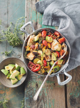 Sauté di verdure con pollo e zenzero