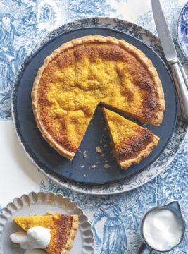 Welsh lemon curd pudding