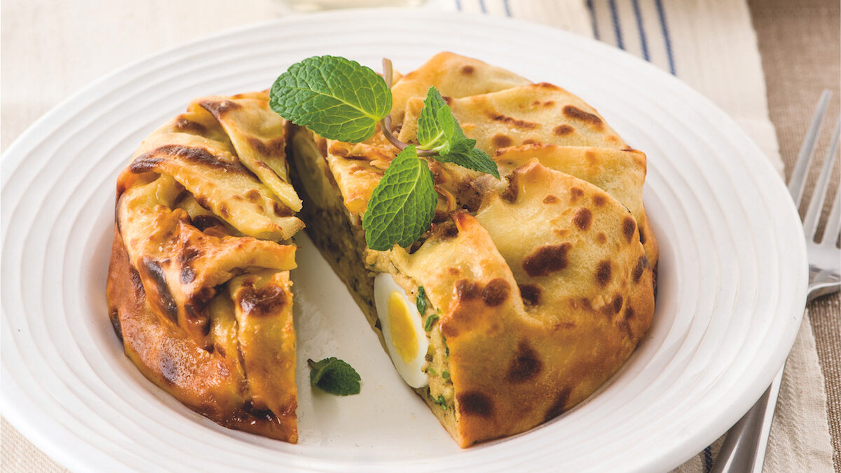 Tortini di crepes con zucchine e robiola