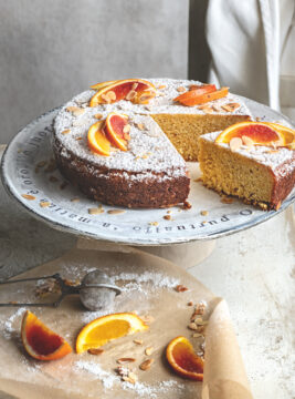 torta Caprese all'arancia