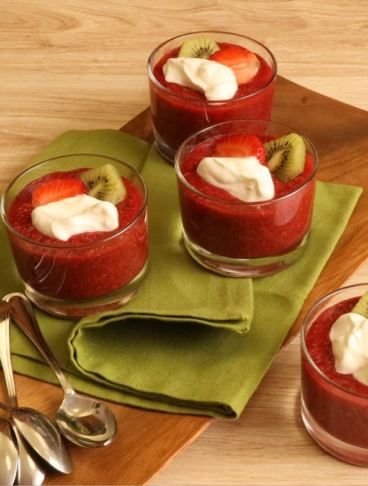 Pudding di chia ai frutti di bosco