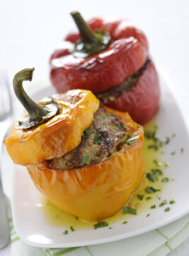 Peperoni ripieni di carne