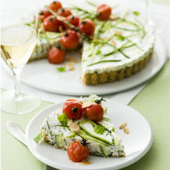 Cheesecake salato alle zucchine