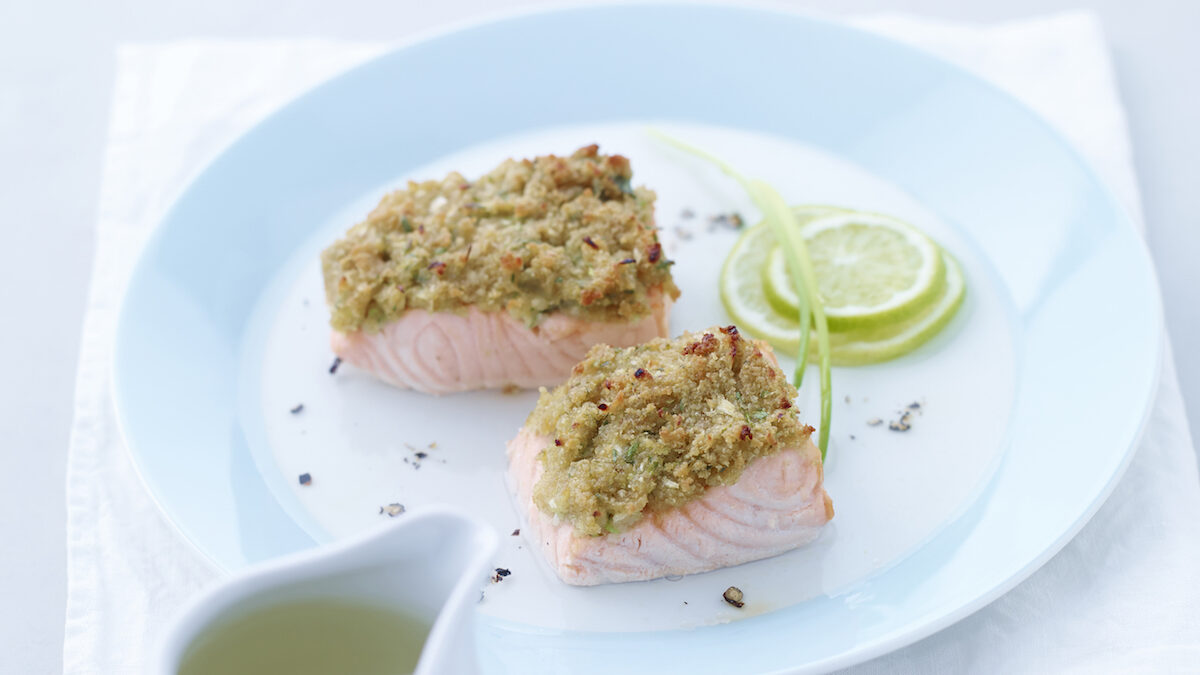 Salmone gratinato allo zenzero