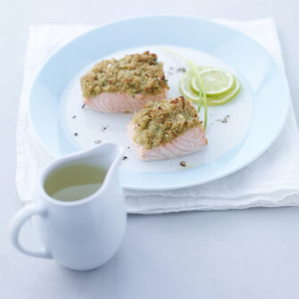 Filetto di salmone gratinato allo zenzero