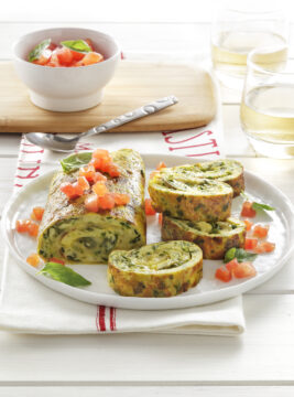 Frittata aromatica con zucchine e friggitelli