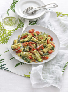Zucchine al forno con pomodori