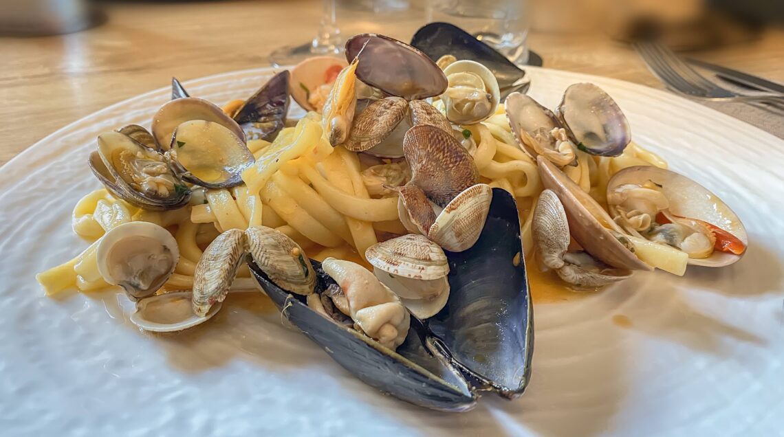 Scialatielli pasta with sea food