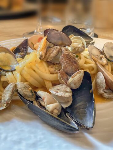 Scialatielli pasta with sea food