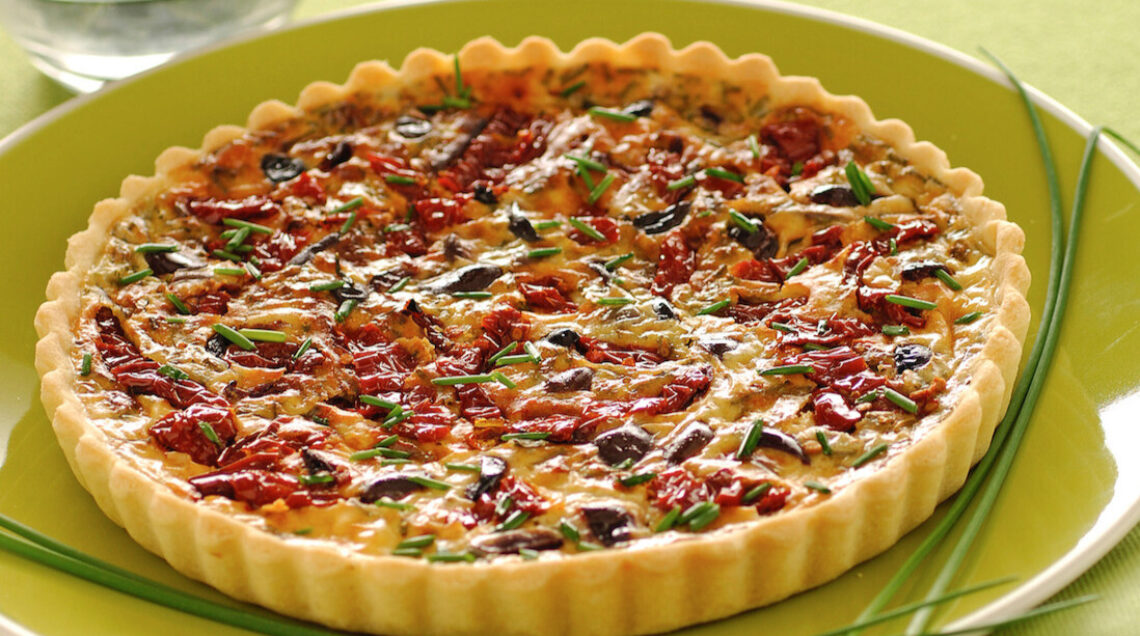 Quiche ai pomodori secchi e olive