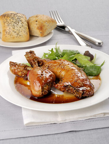 Cosce di pollo marinate al sesamo
