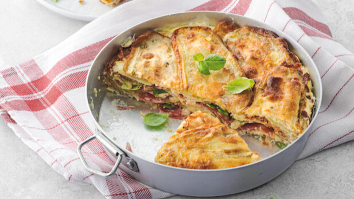 Melanzane alla barese con salame e acciughe