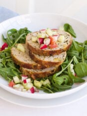 Polpettone di tacchino alla rucola