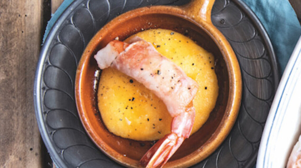 Gamberi al lardo