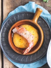 Gamberi al lardo