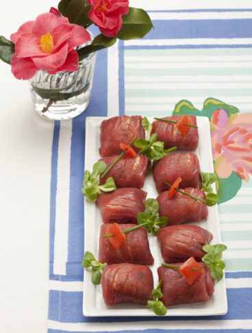 Bauletti di carpaccio di tonno