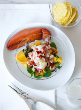 Ceviche di aragosta e mango