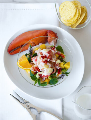 Ceviche di aragosta e mango