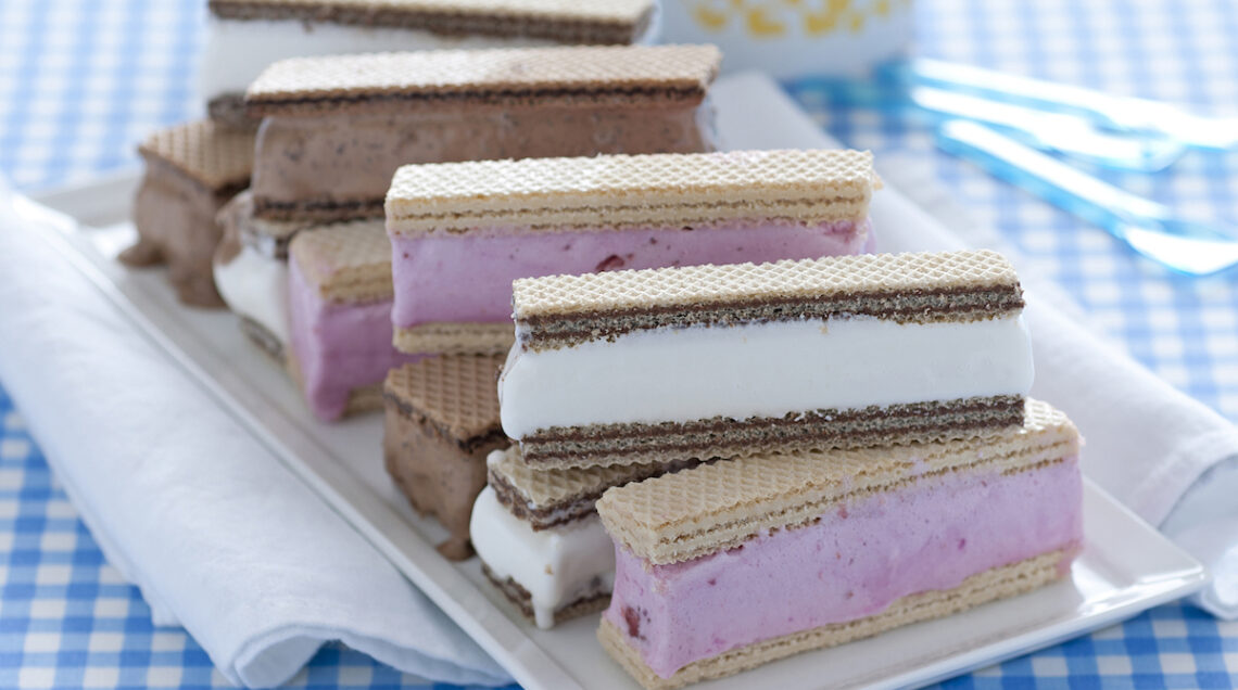 Wafer farciti di gelato