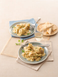 Pollo al curry e latte di cocco