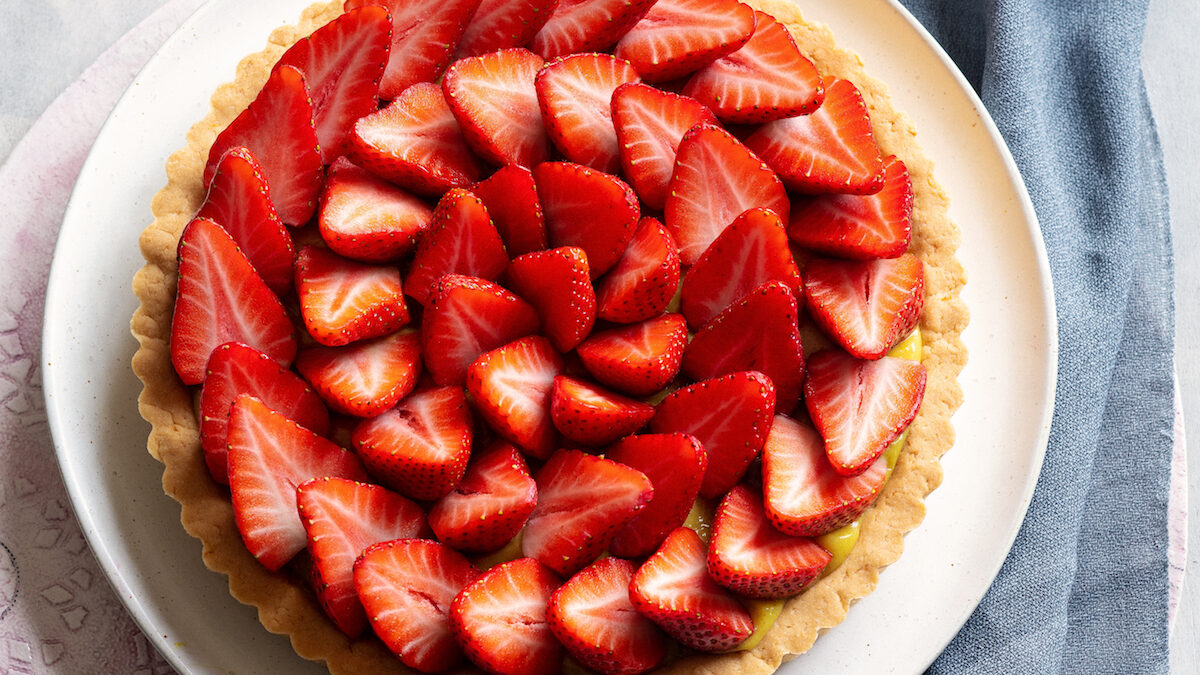 Crostata vegan alle fragole