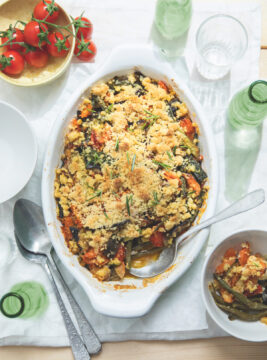Teglia ortolana con briciole croccanti