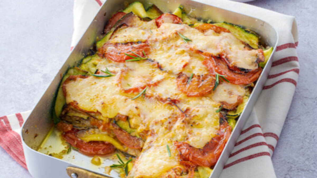 Pasticcio estivo al caciocavallo