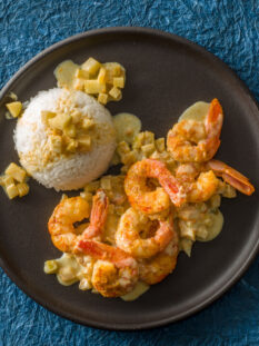 Gamberoni al curry