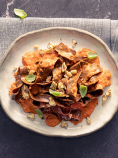 pappardelle in crema di peperoni