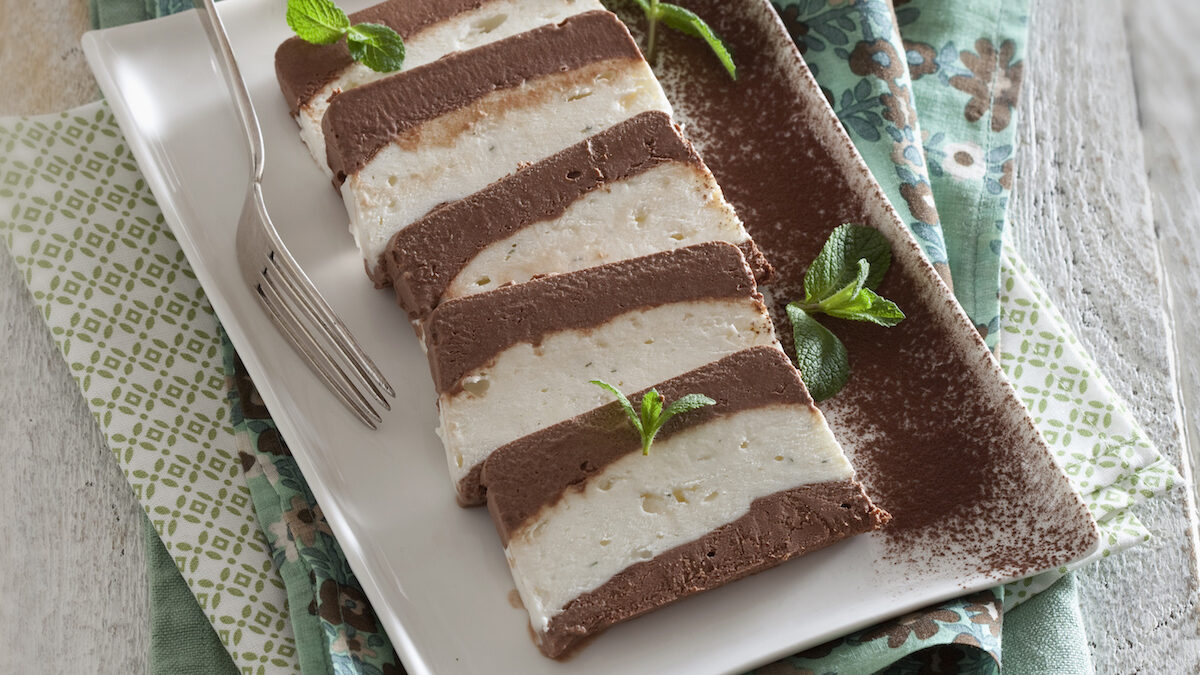 Dolce alla menta e cioccolato