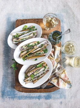 Capelunghe arrostite con aglio ed erbe