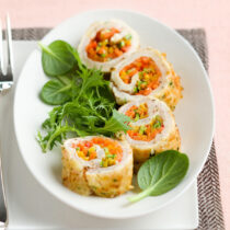 Bocconcini di pollo e verdure