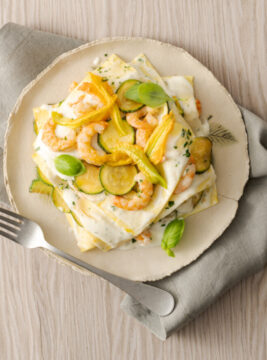 Lasagnette di mare al basilico
