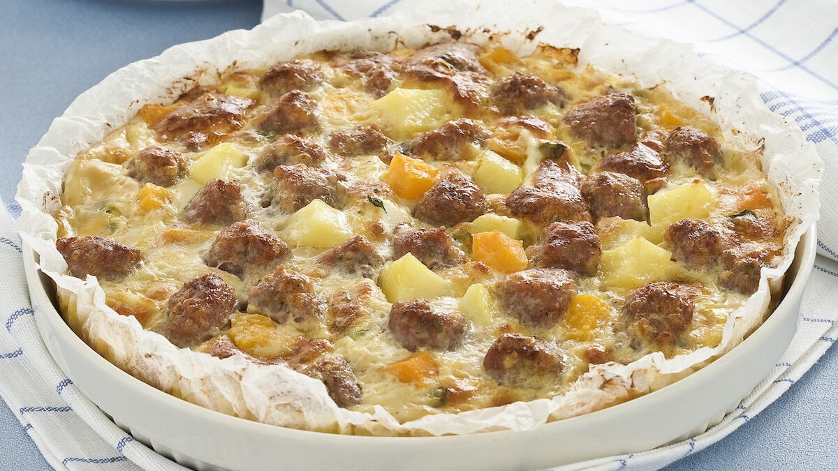 Teglia con zucca e salsiccia Sale&Pepe