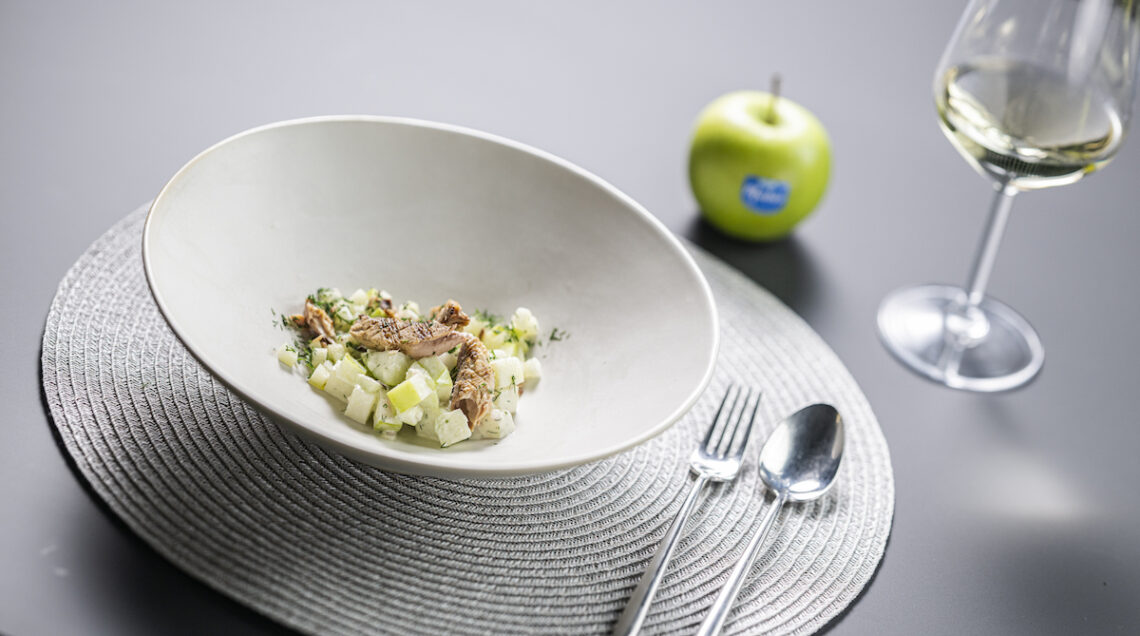 Sgombro affumicato con Granny Smith