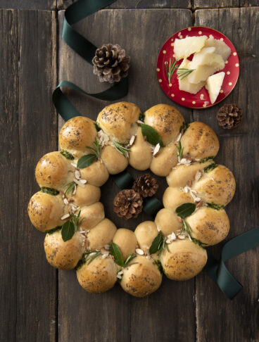 Corona con pesto piccante di cavolo nero