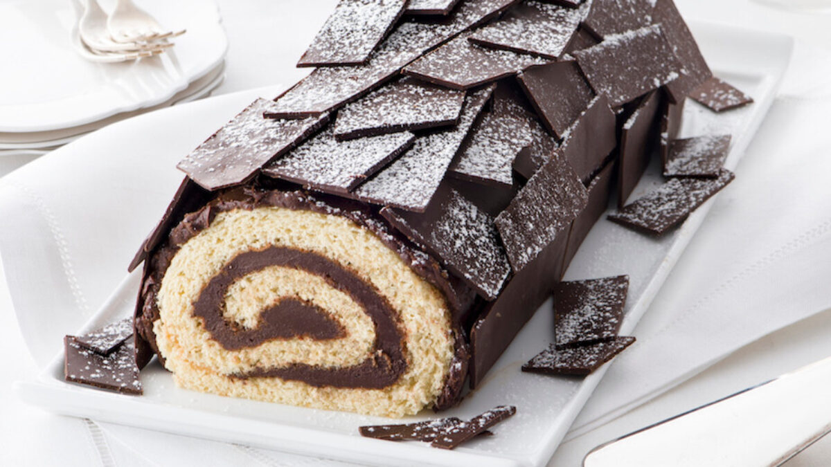Tronchetto di Natale al cioccolato