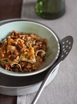 Maltagliati di farro con fagiolina del Trasimeno