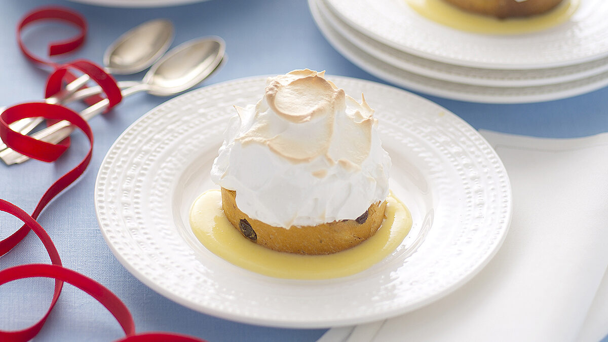 Alaska con panettone al Moscato
