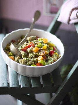 Fusilli di farro in salsa di canapa