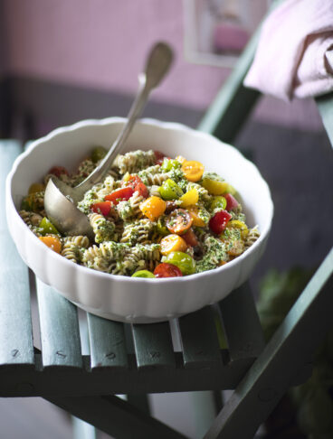 Fusilli di farro in salsa di canapa