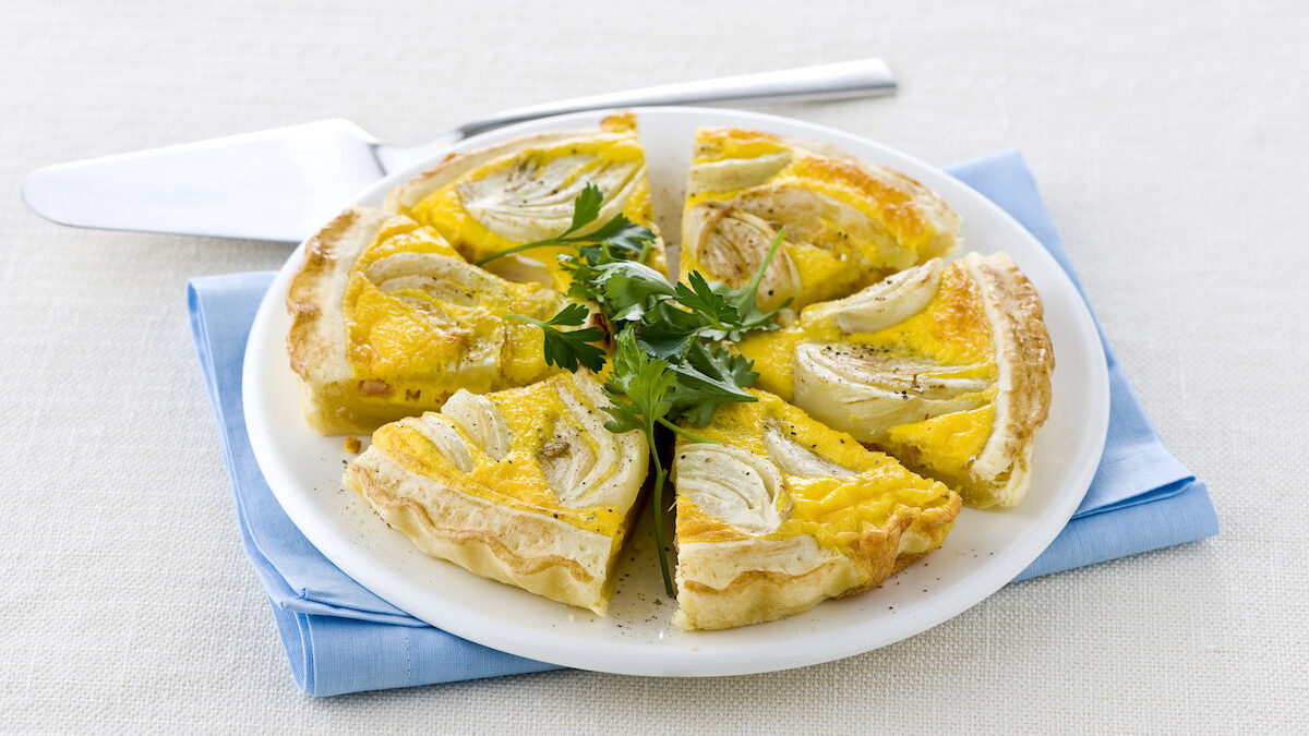 Quiche di finocchi gratinati allo zafferano