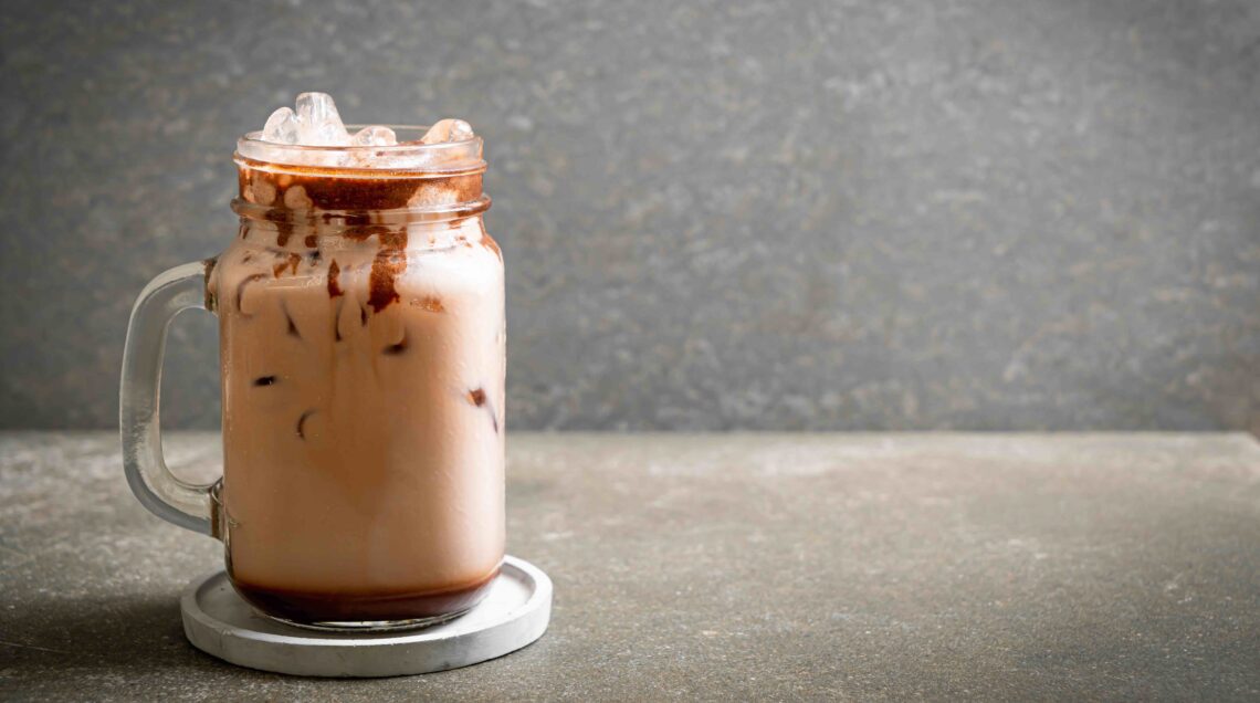 Iced chocolate frappè