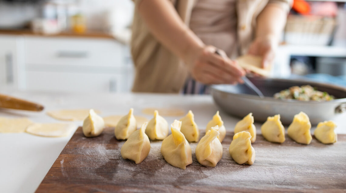 Making samosas