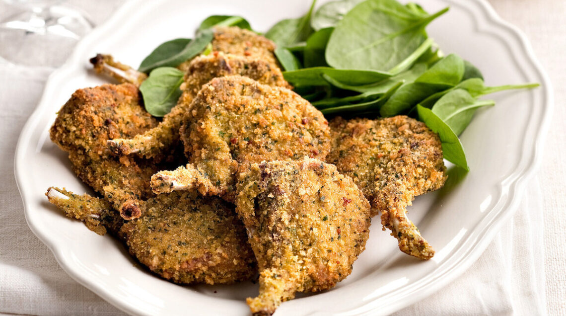 COSTOLETTE DI AGNELLO AL PECORINO
