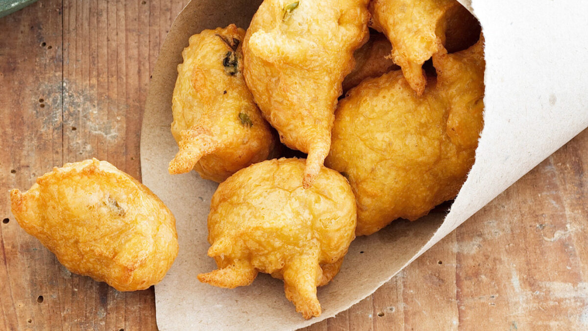 Coculli fritti di farina di ceci